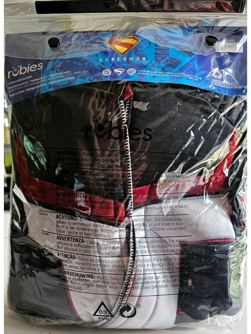 Superman Mr Terrific Costume Boys 4-5 Mask DC Comics Justice League Rubies NEW